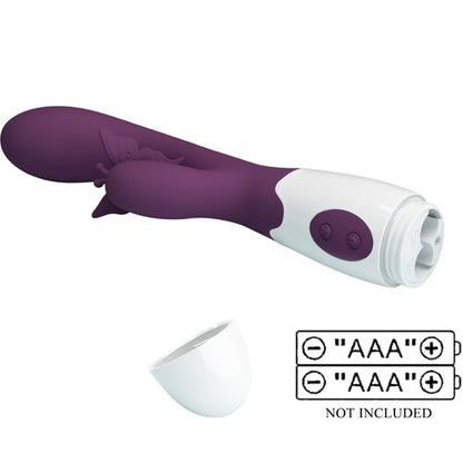 PRETTY LOVE - BUTTERFLY KISS RABBIT VIBRATOR &amp; G-SPOT STIMULATOR PURPLE