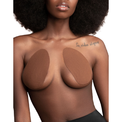 BYE-BRA - BREAST ENHANCER + 3 PAIRS OF BEIGE SATIN A/C CUP