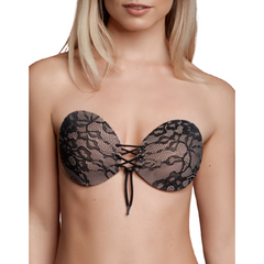 BYE-BRA - A-CUP INTERLOCKING & EMBROIDERED ADHESIVE BRA