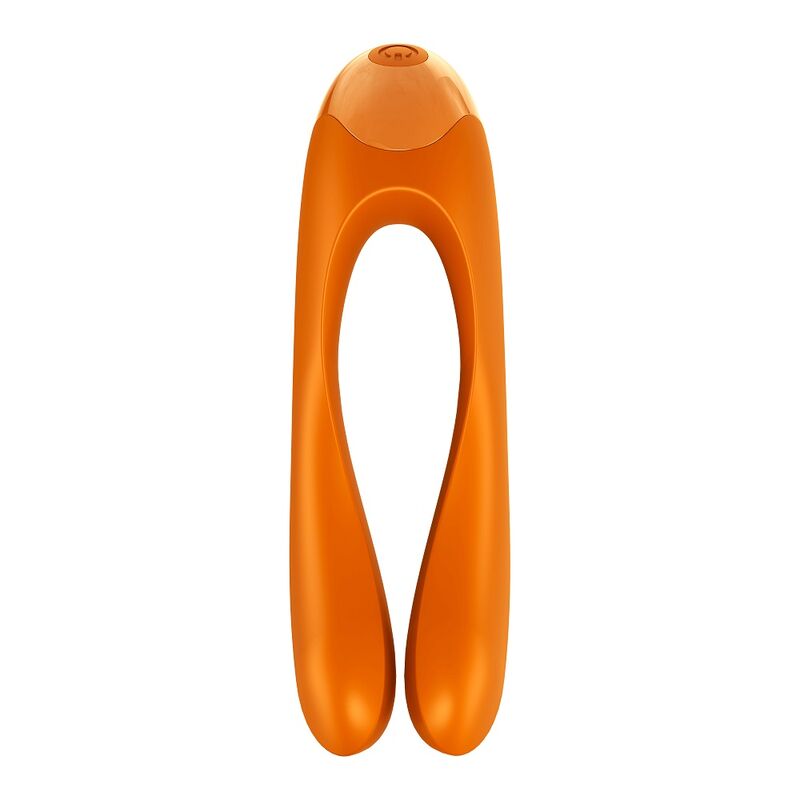 SATISFYER - CANDY CANE ORANGE FINGER VIBRATOR