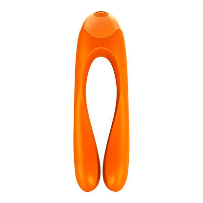 SATISFYER - CANDY CANE ORANGE FINGER VIBRATOR