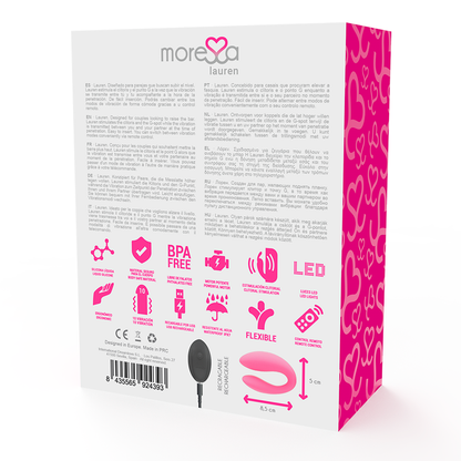 MORESSA - LAUREN REMOTE CONTROL STIMULATOR FOR COUPLES