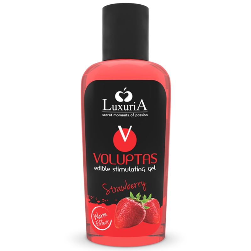 INTIMATELINE LUXURIA - VOLUPTAS EDIBLE MASSAGE GEL WITH HEAT EFFECT - STRAWBERRY 100 ML