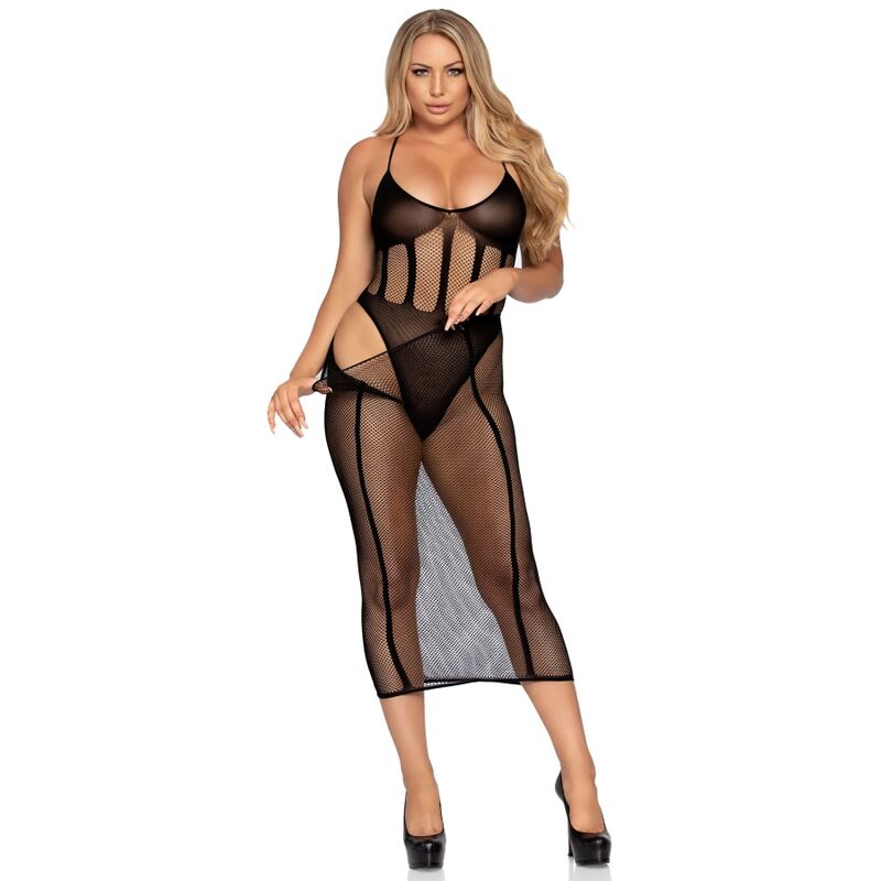 LEG AVENUE - ONE SIZE BODYSUIT AND SKIRT SET