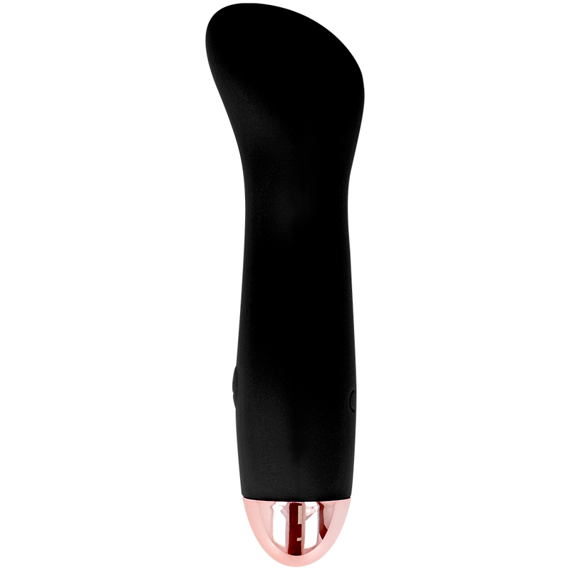 DOLCE VITA - ONE BLACK RECHARGEABLE VIBRATOR 7 SPEEDS