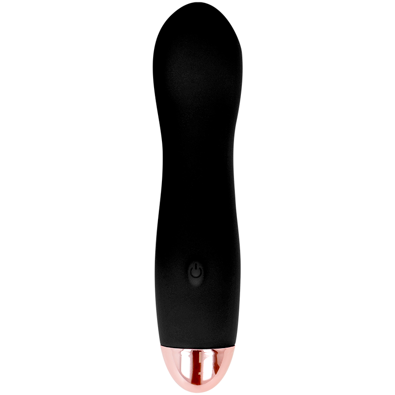 DOLCE VITA - ONE BLACK RECHARGEABLE VIBRATOR 7 SPEEDS