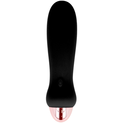 DOLCE VITA - FIVE BLACK RECHARGEABLE VIBRATOR 7 SPEEDS