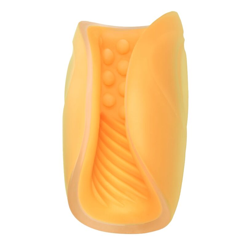 CALEXOTICS - BEADED GRIP ORANGE TEXTURED MASTURBATOR