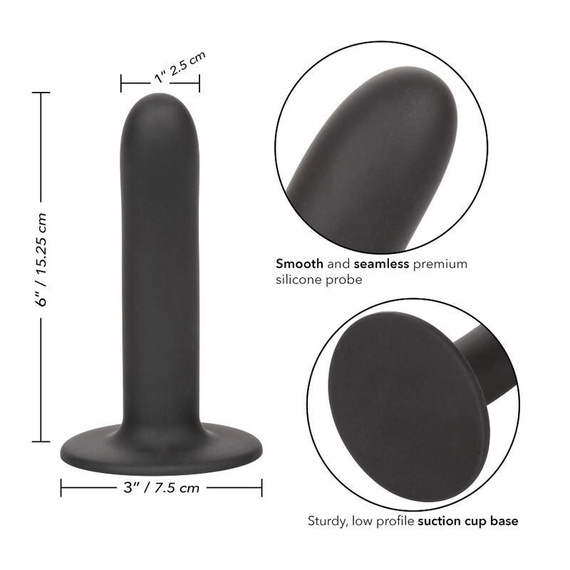 CALEXOTICS - BOUNDLESS SMOOTH DILDO 15.25 CM COMPATIBLE WITH HARNESS