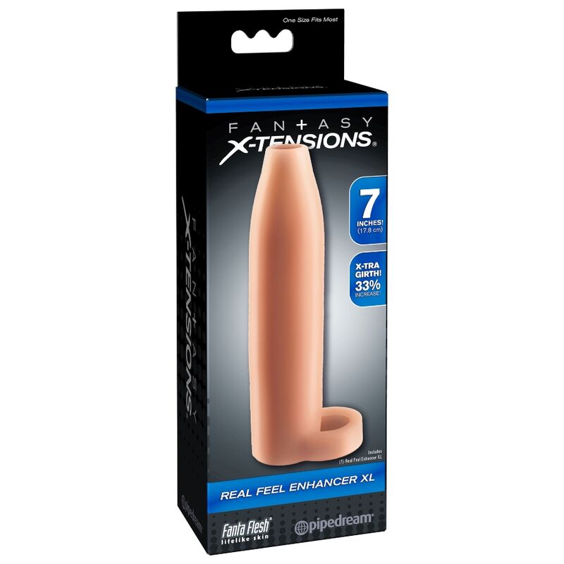 FANTASY X- TENSIONS - REAL FEEL PENIS EXTENSION XL