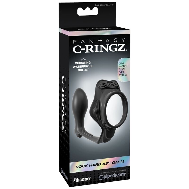 FANTASY C-RINGZ - ROCK HARD ENHANCER RING WITH ANAL PLUG