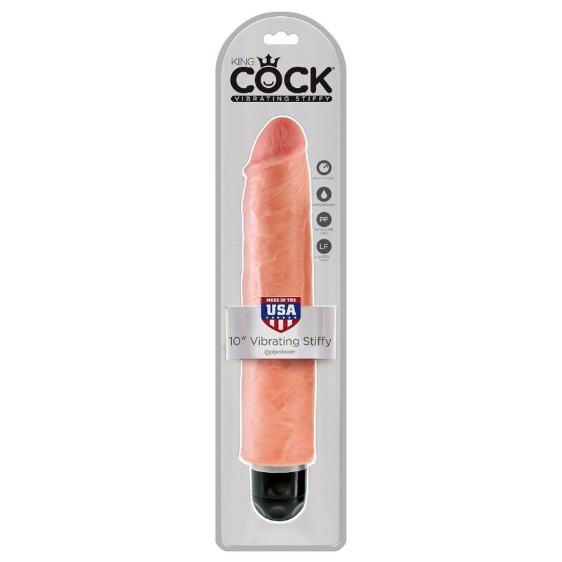 KING COCK - STIFFY REALISTIC VIBRATOR 25.4 CM NATURAL