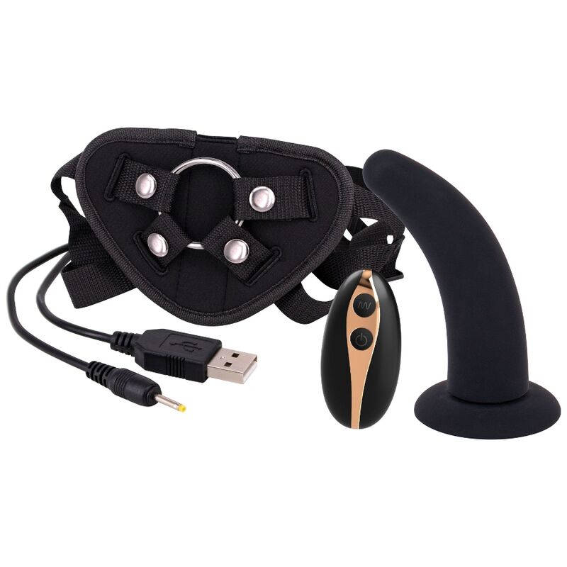 SEVEN CREATIONS - STRAP ON HARNESS WITH DILDO 125 CM