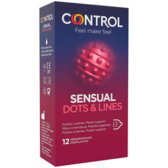 CONTROL - SENSUAL DOTS & LINES POINTS AND STRETCHES 12 UNITS