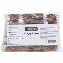 PASANTE - KING MS LONG AND WIDE CONDOMS BAG OF 144 UNITS