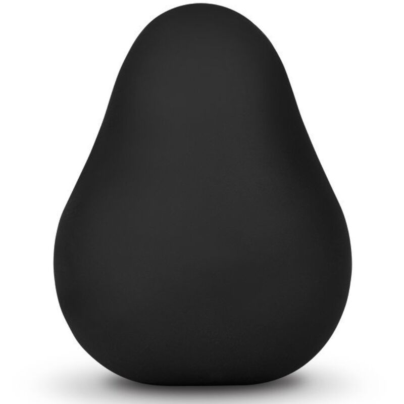 G-VIBE - BLACK REUSABLE TEXTURED MASTURBATOR EGG