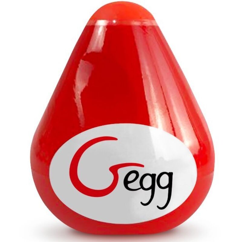 G-VIBE - RED REUSABLE TEXTURED MASTURBATOR EGG