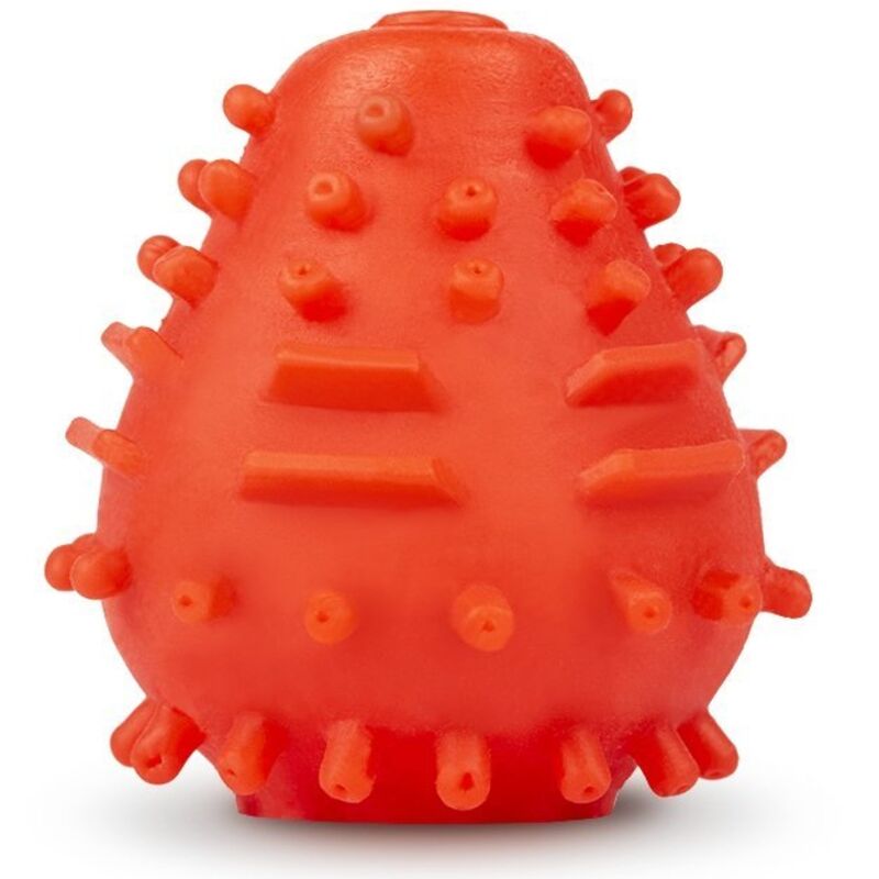 G-VIBE - RED REUSABLE TEXTURED MASTURBATOR EGG