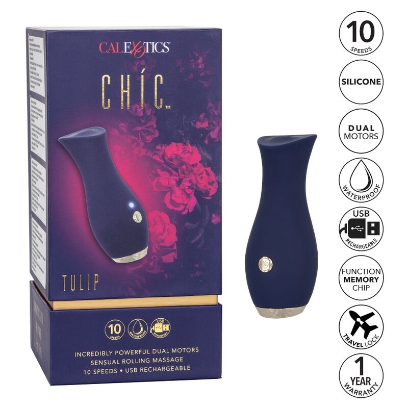 CALEXOTICS - CHIC TULIP BLUE MASSAGER