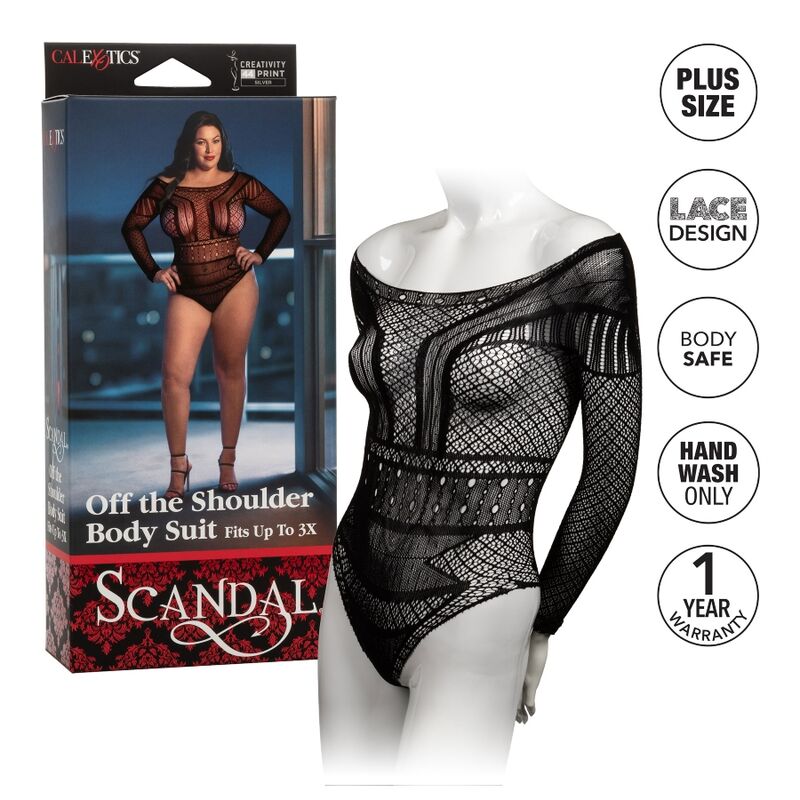 CALEXOTICS - SCANDAL TEDDY PLUS SIZE