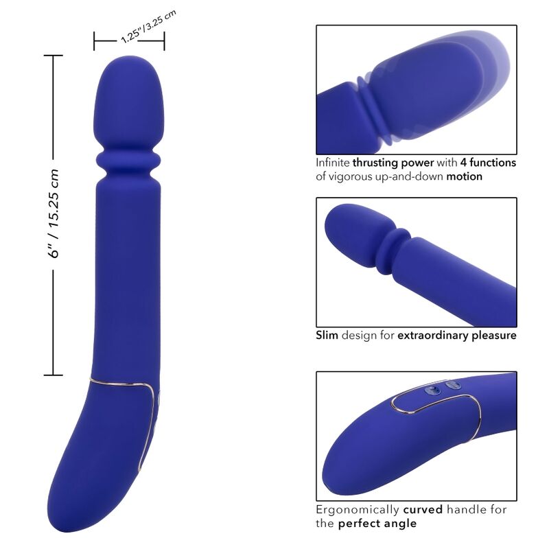 CALEXOTICS - SHAMELESS SLIM THUMPER MASSAGER BLUE