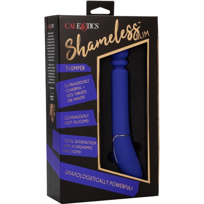 CALEXOTICS - SHAMELESS SLIM THUMPER MASSAGER BLUE