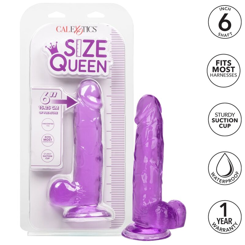 CALEXOTICS - QUEEN SIZE LILAC DILDO 15.3 CM