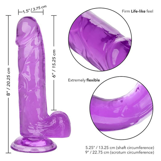 CALEXOTICS - QUEEN SIZE LILAC DILDO 15.3 CM