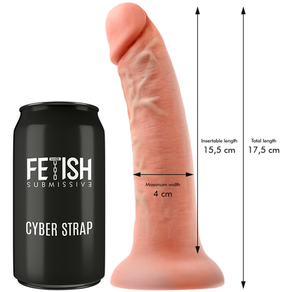 FETISH SUBMISSIVE CYBER STRAP - HARNESS WITH REMOTE CONTROL DILDO WATCHME S TECHNOLOGY