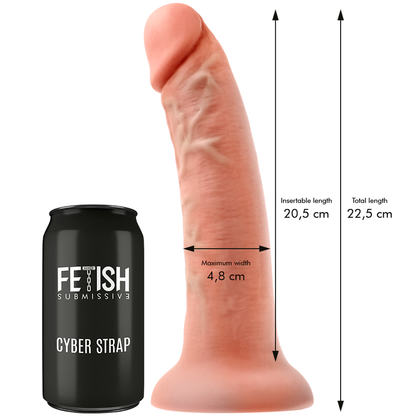 FETISH SUBMISSIVE CYBER STRAP - HARNESS WITH DILDO AND BULLET REMOTE CONTROL WATCHME TECHNOLOGY L