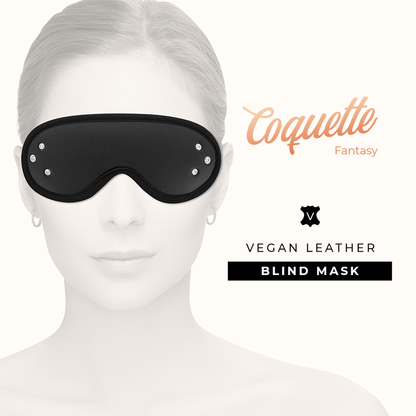 COQUETTE CHIC DESIRE - FANTASY VEGAN LEATHER EYE MASK WITH NEOPRENE LINING