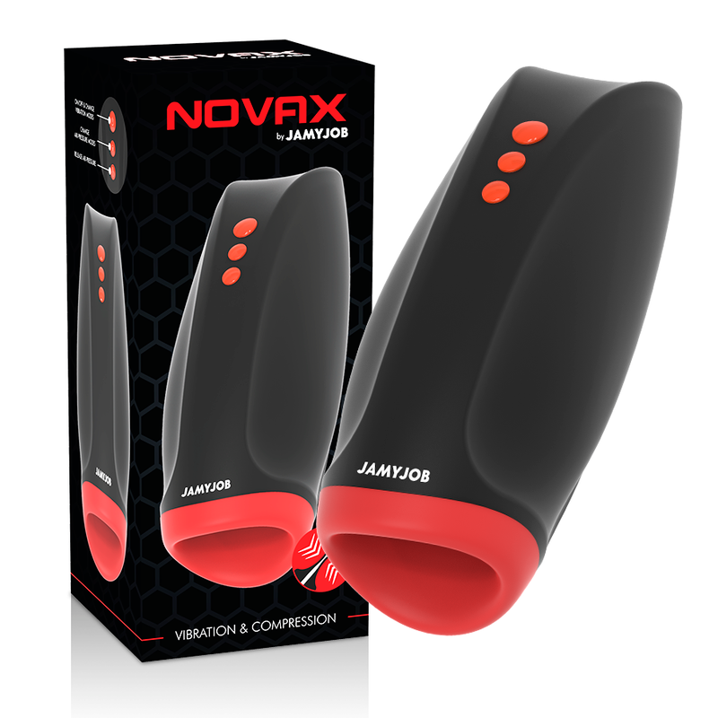 JAMYJOB - NOVAX MASTURBATOR WITH VIBRATION AND COMPRESSION