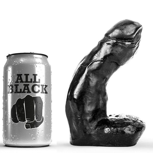 ALL BLACK - REALISTIC DILDO 15 CM