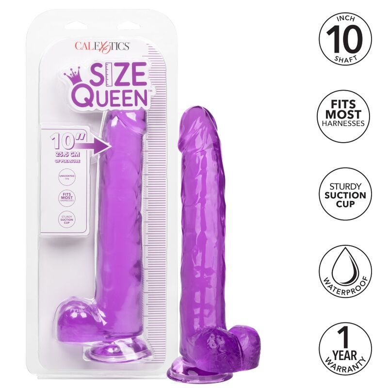 CALEXOTICS - QUEEN SIZE LILAC DILDO 25.5 CM