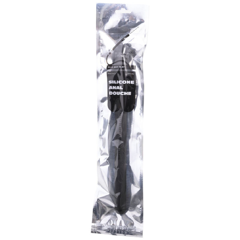 ALL BLACK - MEGA RIPPLE SILICONE ANAL SHOWER 28.5 CM