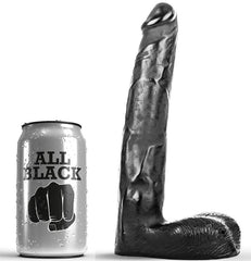 ALL BLACK - REALISTIC DILDO 21 CM