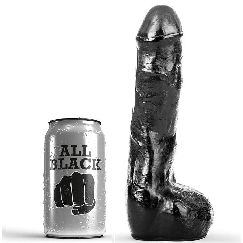 ALL BLACK - ANAL REALISTIC PENIS 20 CM