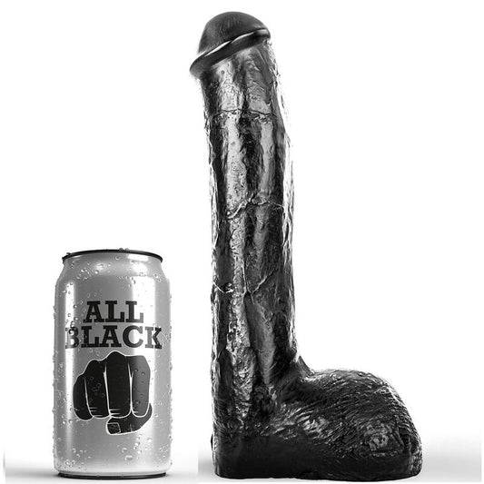 ALL BLACK - ANAL REALISTIC PENIS 23 CM