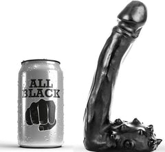 ALL BLACK - REALISTIC DILDO 19 CM