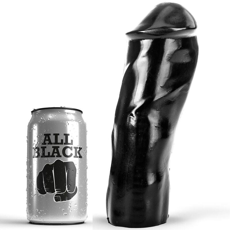 ALL BLACK - REALISTIC DILDO 20 CM