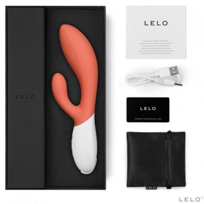 LELO - INA 3 CORAL LUXURY RABBIT VIBRATOR