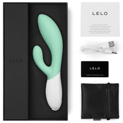 LELO - INA 3 GREEN VIBRATOR RABBIT LUXURY AQUA GREEN