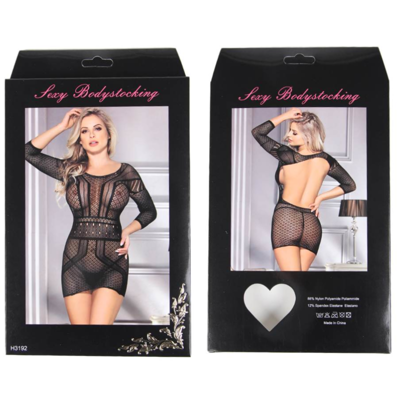 QUEEN LINGERIE - S/L NET BODY DRESS