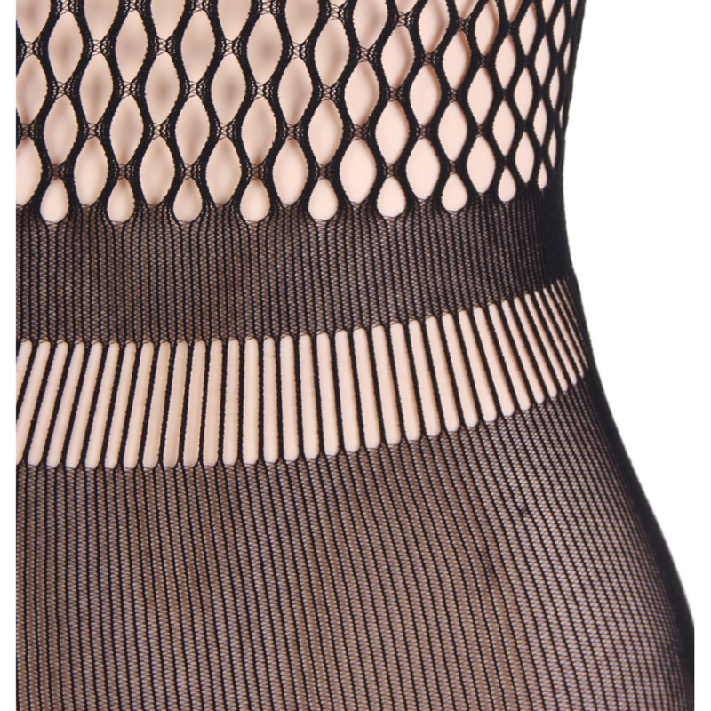 QUEEN LINGERIE - SHORT SLEEVE NET BODY DRESS S/L