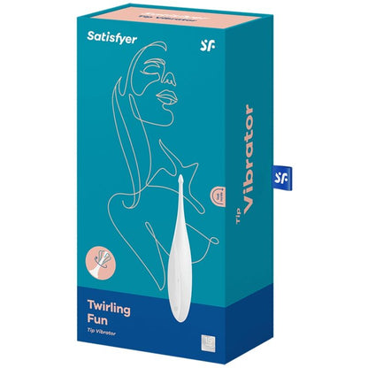 SATISFYER - TWIRLING FUN CLITORIS STIMULATOR WHITE