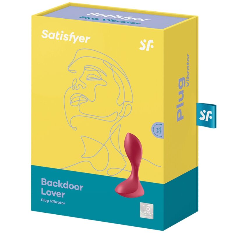 SATISFYER - BACKDOOR LOVER VIBRATING ANAL PLUG RED