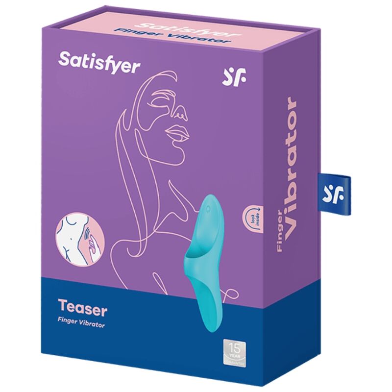 SATISFYER - TEASER VIBRATING THIMBLE BLUE LIGHT