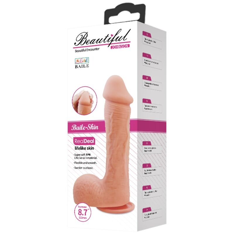 DANCE - JOHNSON REALISTIC SKIN DILDO 22 CM