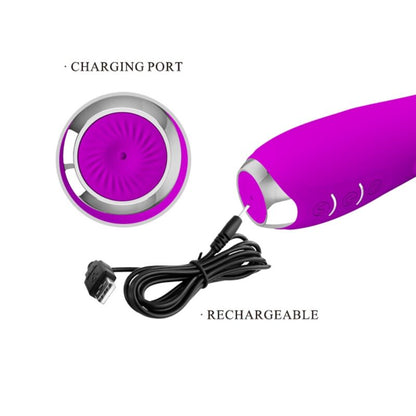 PRETTY LOVE - MOLLY VIBRATOR WITH RECHARGEABLE ROTATION