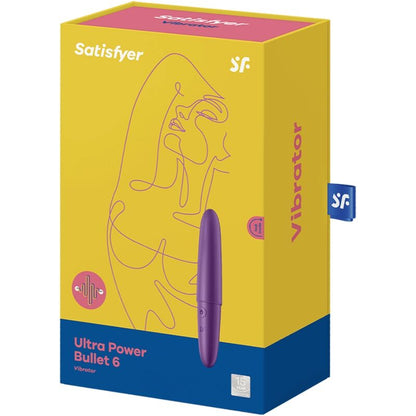 SATISFYER - ULTRA POWER BULLET 6 PURPLE VIBRATING BULLET